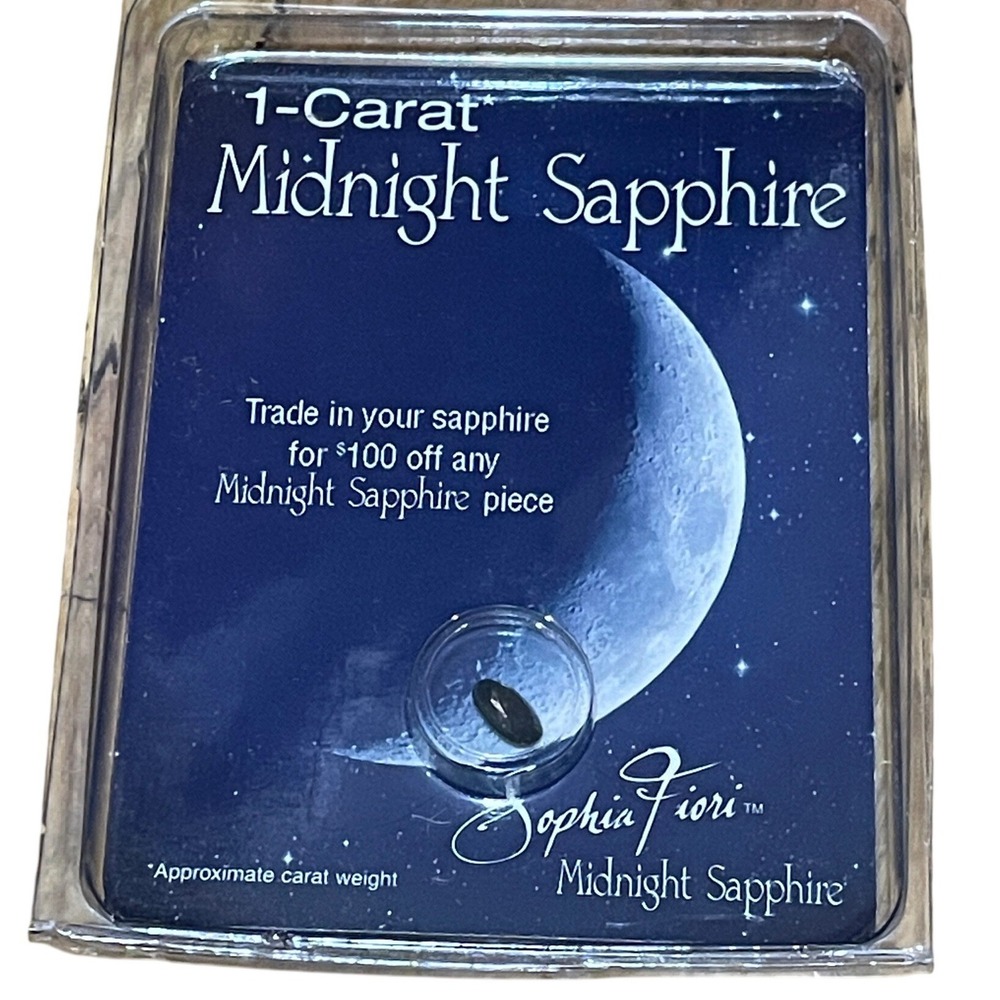 Sophia Fiori 1 Carat Midnight Sapphire‎ Oval Cut Loose Gemstone with Appraisal